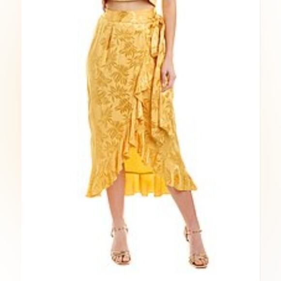 SABINA MUSAYEV Uma Jacquard Floral Wrap Skirt Size S - Picture 1 of 3